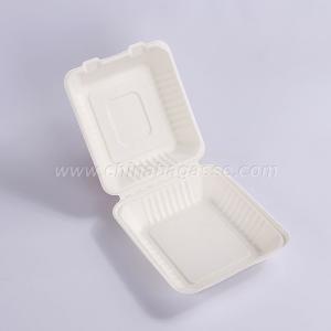 Wholesale natur product: Biodegradable 8 Inch Bagasse Clamshell Pla Lamination