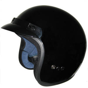 Motorcycle Helmet with ECE 22.05 Approval (KSB-07-Solid-BK)