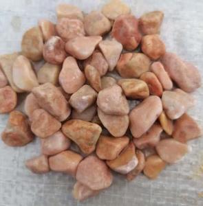 Wholesale manufactured stone: Pink Gravels Garden Stones Manufacturer Natural Pebbles Landscape Rocks for Garden Decoration