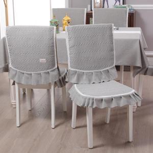 Wholesale chair: Own Factory Non-slip Thick Quilt Solid Seat Cover Chair Cover for Home Decor
