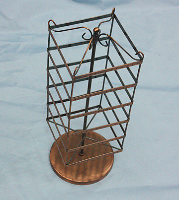 rotating metal earring rack