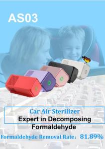 Wholesale sterilization: Air Purifier for Car Home Use Portable Desktop Clearner Desinfection Sterilizer Remove Smoke Odors