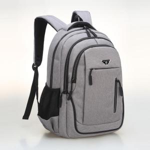 Wholesale school bag: Large Capacity Backpack Men Laptop Backpacks 15.6 Oxford Black Solid High School Bags Teen College B