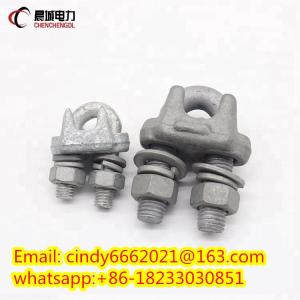 Wholesale railway clips: Good Quality  U Bolt for Stay JK-1-4 Wire Rope Clip Factory Price with Factory Price
