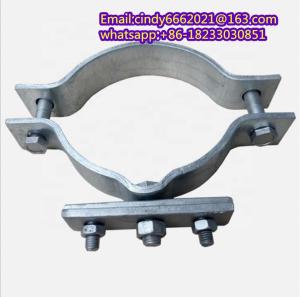 Wholesale overhead cable: High Quality Custom Overhead Line Accessories Galvanized Pole Cable Suspension Clamp Hold Hoop Power