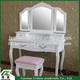French Dresser/Bedroom Furniture White Dresser/Wooden Dresser with Chair