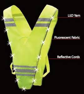 Wholesale led: Washable LED Security Vest