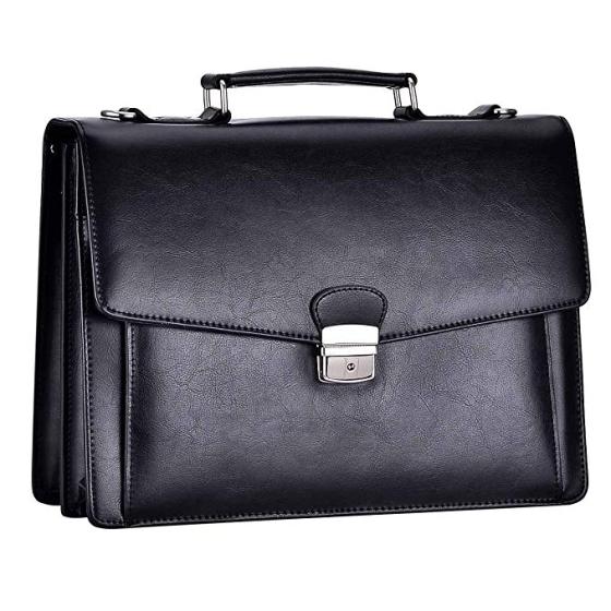top leather briefcase