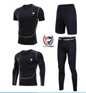Wholesale men suits: Wholesale 4 PCS Men Running Fitness Clothing Sportswear Gym Sports Wear Training Suit