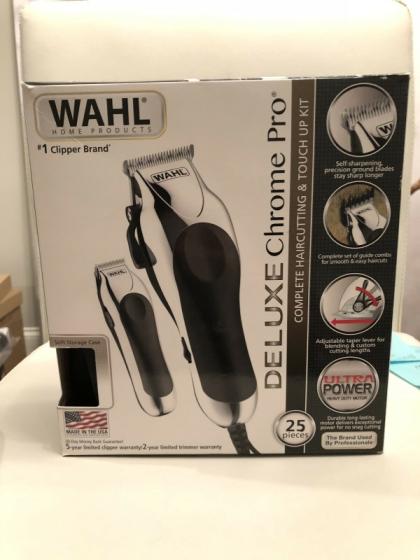 Wahl Deluxe Chrome Pro 25 Piece Complete Hair Clipper Haircutting Kit Id 11042840 Buy United