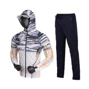 Wholesale mens suit: Ice Silk Fishing Suit Men's Sun Protection Suit