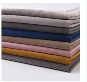 Wholesale Velvet Fabric: Latest Modern Pure Color Polyester Material Fabric Sofa Velour Velvet Fabrics