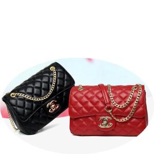 Wholesale fragrance: Leather Fashion Women's Bag New Trend Line Diamond Chain Bag Small Fragrance Style Shoulder