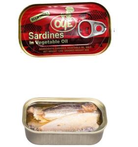 Wholesale canned vegetable: Canned Sardine in Vegetable Oil