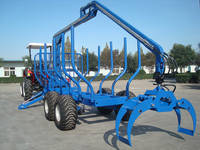 Sell log trailer with crane