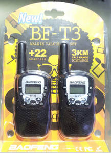 Wholesale two way radios: Mini Walkie Talkie for Kid Baofeng BF-T3 Two Way Radio PMR 446