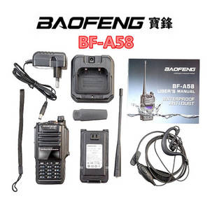 Wholesale waterproof dustproof: IP57 Waterproof and Dustproof Dual Band Baofeng BF-A58 Two Way Radio Walkie Talkie