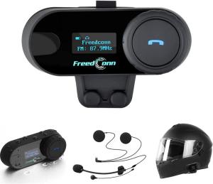 Wholesale play yard: FreedConn TCOM-SC Motorcycle Bluetooth Helmet Intercom Headset 800M Wireless Motorbike LCD FM Radio