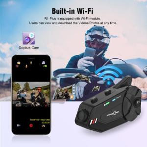 Wholesale hd recorde: FreedConn R1 Plus Motorcycle Helmet Intercom Headset 1080P HD WiFi DVR Video Recorder Wireless Inter