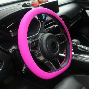 Wholesale steering cover: 33cm 38cm 13inch 15inch Litchi Pattern Silicone Steering Wheel Cover