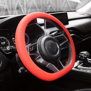 Wholesale suv tires: China Manufacturer 33-38CM Anti-slip Tire Pattern Silicone Steering Wheel Protective Cover Case