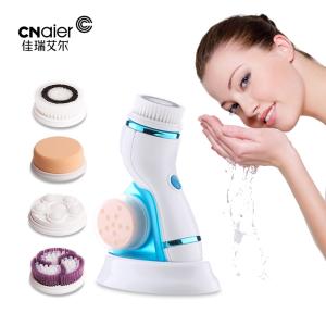Wholesale cases covers mobile: 4-1 Face Cleansing Brush 2019 Hot Ultrasonic Electric Facial Massager & Makeup Brush Waterproof