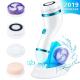 4-1 Electric Facial Cleansing Brush USB Rechargeable Tools Face Washing Cleaning Brush Massagers