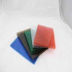 Wholesale plastic panel: UNIQUE Colored PC Polycarbonate Plastic Hollow Roofing Panels