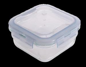 Wholesale portable refrigerator: Heatproof Food Storage Easy-lock Glass Lunch Box with Cutlery