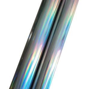 Wholesale hot stamping foil: Silver Rainbow Holographic Paper Plastic Hot Stamping Foil