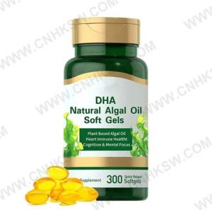 Wholesale essential oil: DHA Algal Oil Vegetarian Softgel Capsule Sourced Omega 3 Supplement