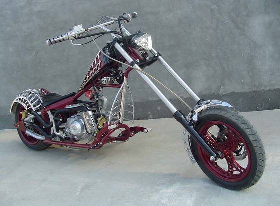 110 cc mini bike chopper