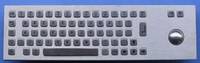 Sell 65-Key Stainless Steel Keyboard with Trackball for Internet Kiosk Access (M