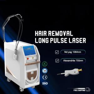 Wholesale long hair: 755nm Alexandrite Long Pulse Laser Hair Removal 1064nm Yag Laser Beauty Equipment