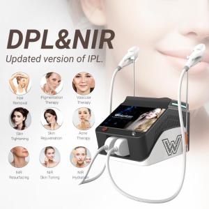Wholesale infrared lamp: 2 in 1 Laser Hair Removal DPL NIR Milk Light Skin Rejuvenation Tattoo Pigment Acne Remove Machine