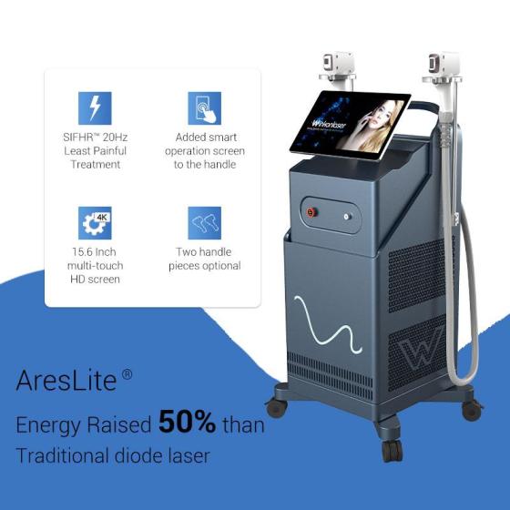 3 Wavelength Non-Crystal Diode Laser 755 808 1064 NM Permanent and Painless Hair Removal Machine