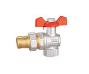 Wholesale brass angle valve: Nickel Plated 1/2 Angle Valve Forged Brass Water Angle Valve
