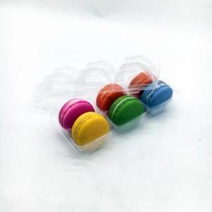 Wholesale Other Packaging Products: 6 Holes Sugar PET Macaron Box Packaging Macaron Box with Clear Sleeve
