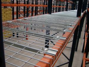 Wholesale pallet racking: Zinc Plate Wire Mesh Decking Pallet Rack Decking Shelving