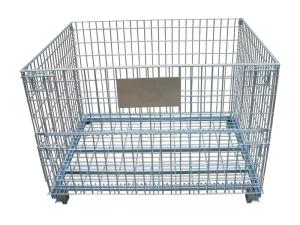 Wholesale heavy duty forklift: Foldable Stackable Heavy Duty Storage Wire Mesh Container