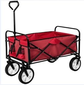 Wholesale folding cart: Folding Wagon Cart Utility Collapsible Trolley