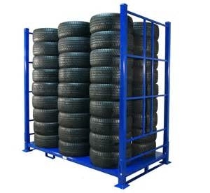 Foldable Tyre Rack Stacking Tire Rack
