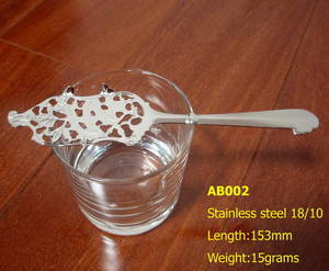 Wholesale jiangsu: Stainless Steel Absinthe Spoon with Wormwood Leaf Design