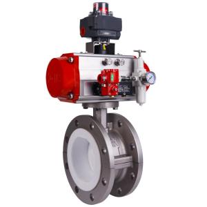 Wholesale solvent media: Fluoroplastic Lined Butterfly Valve