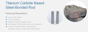 Wholesale titanium rods: D12*50mm Titanium Carbide Rods Used for Casting Crusher Hammer Head