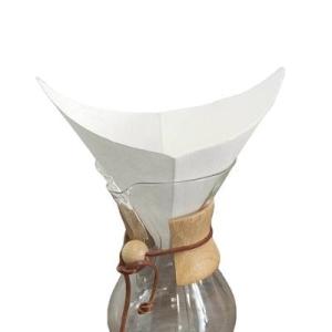 Wholesale coffee filter paper: 6 Cup Classic Bleached Pour Over Disposable Drip Chemex Coffee Filter Paper