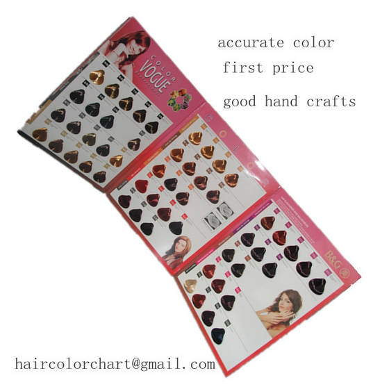 Sell customized hair color catalogue