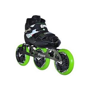 Luigino Kids Mini Challenge Silver 3 Wheel Adjustable Indoor Inline Speed Skate 