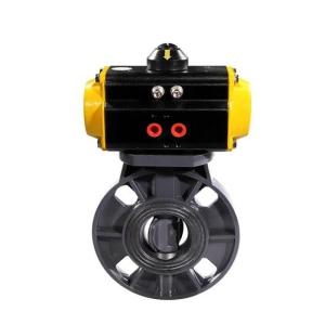 Wholesale Valves: CPVC Pneumatic Butterfly Control Valve 2-20 Inch, PN10 Wholesale Valves: CPVC Pneumatic Butterfly Control Valve 2-20 Inch, PN10
