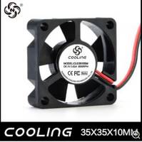 Shenzhen Cooling Manufactory Selling 35mm X 35mm X 10mm 3510  1 Inch 5V DC 12V Brushless Cooling Fan